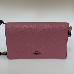 Coach Dusty Rose Leather Crossbody Bag